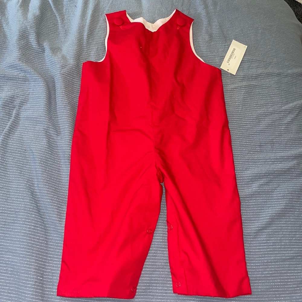 NWT red Precious One longall 24 mos